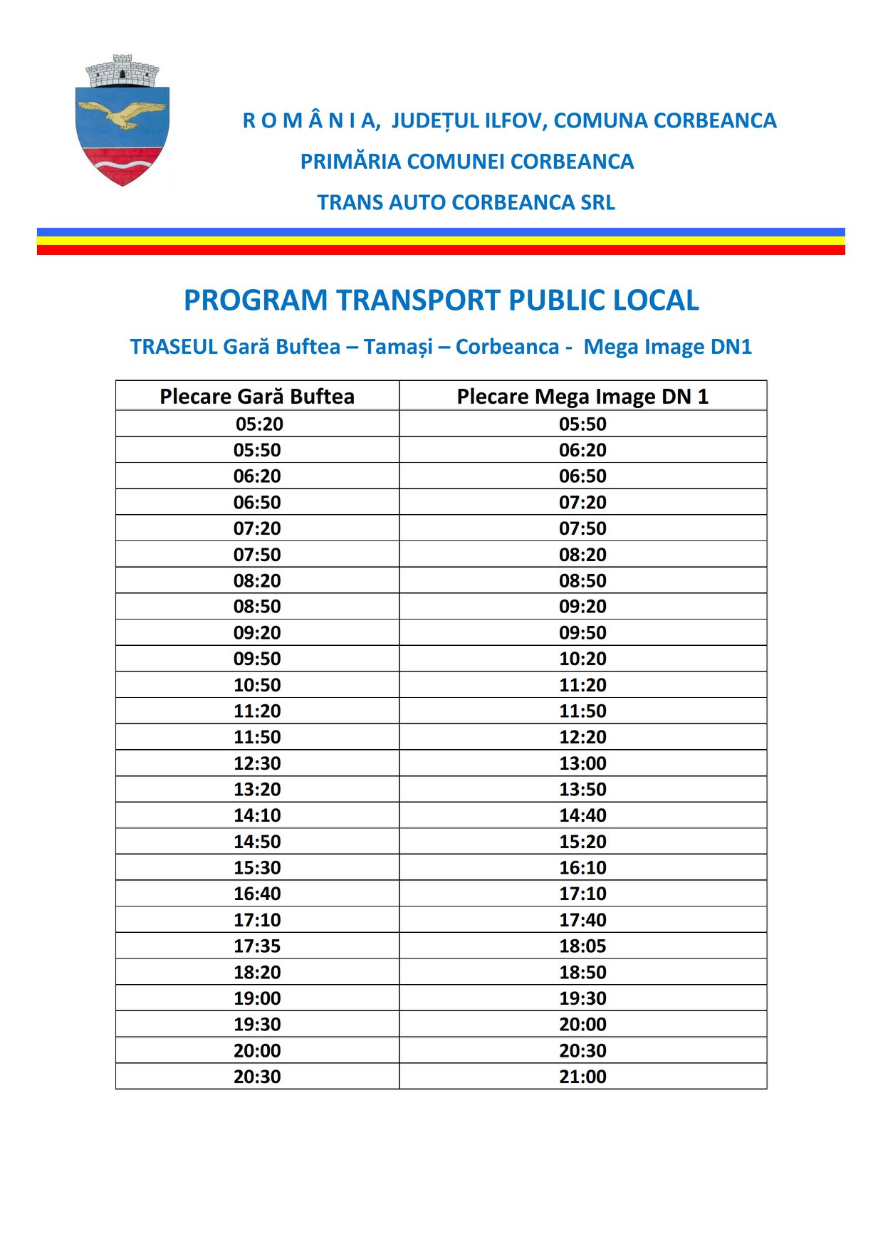Program transport local