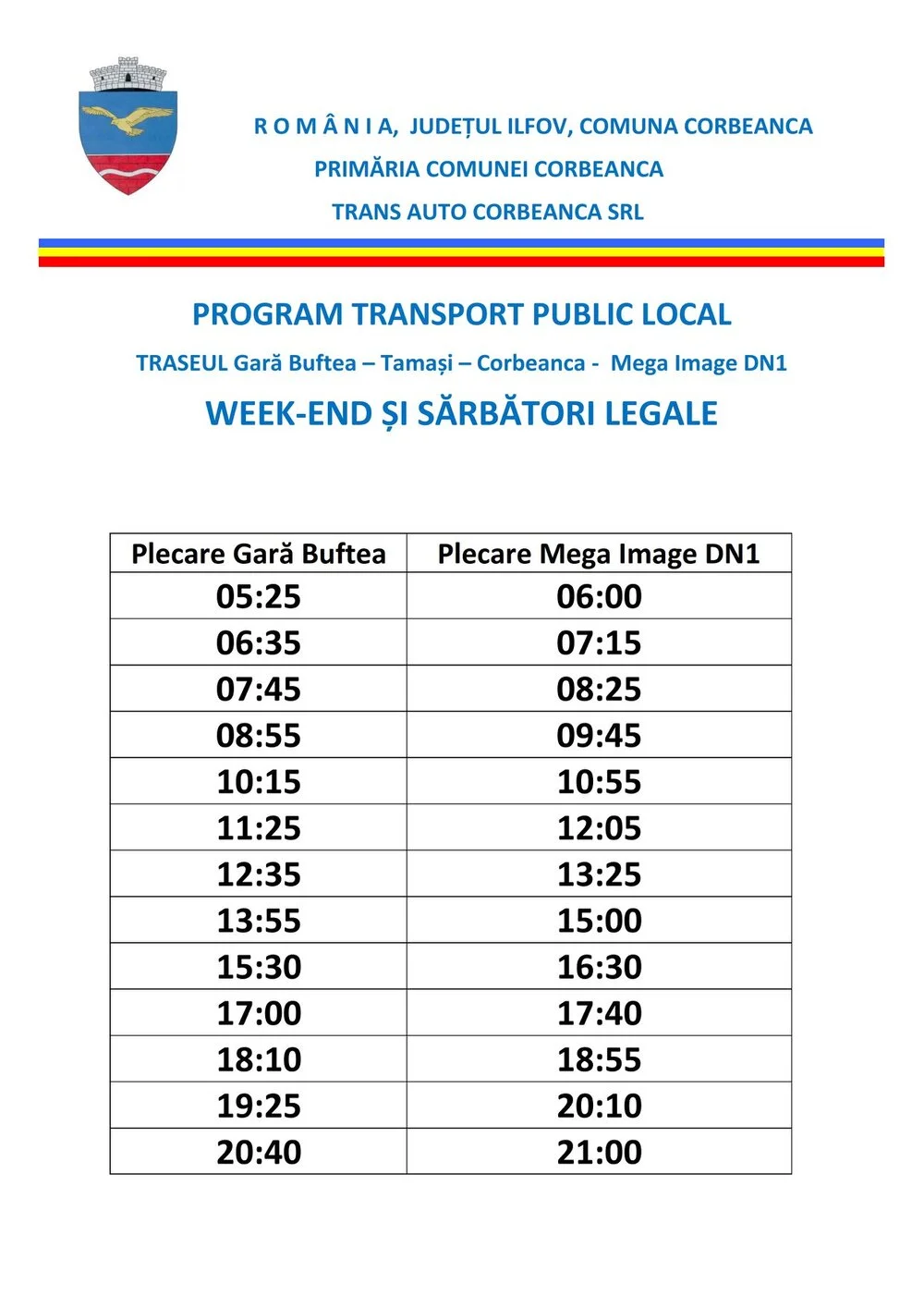 Program transport local