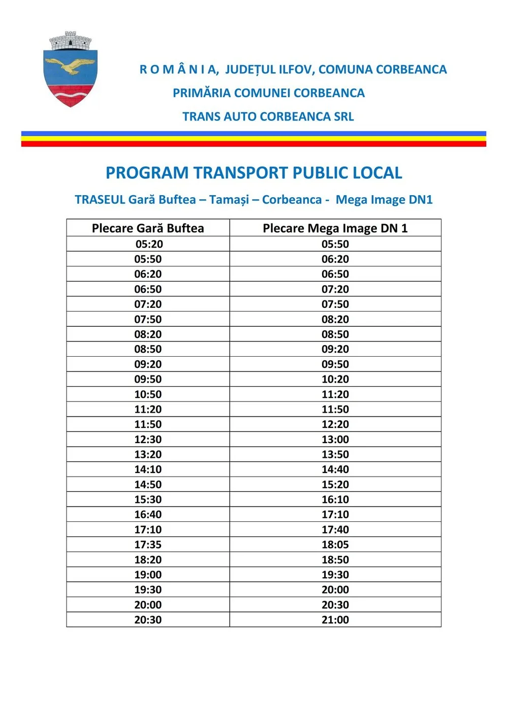 Program transport local